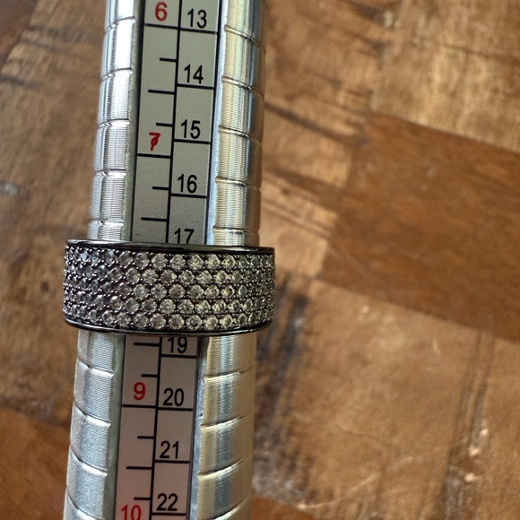 Melinda Maria Jewelry - Gunmetal Pave Melinda Maria Ring Size 8